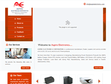 Tablet Screenshot of aecpower.in